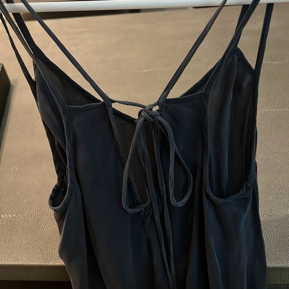 Mason silk navy blouse size 2 - Picture 7 of 8